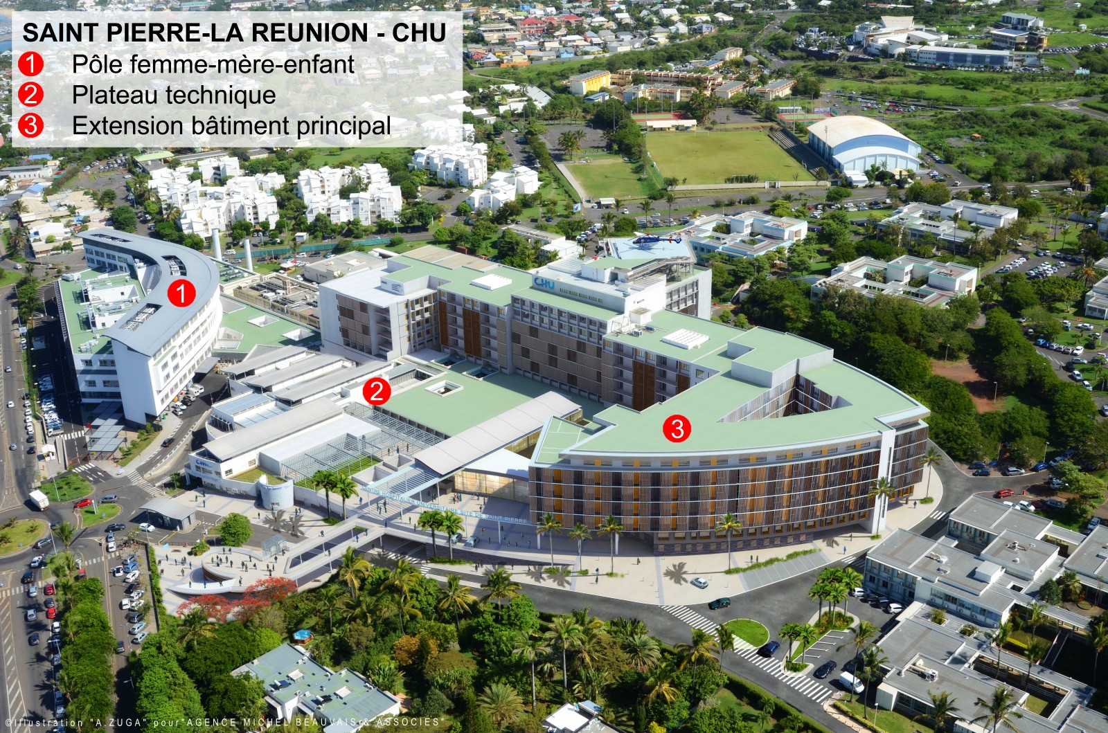 MBA - Michel Beauvais Associés, La Réunion, Hôpital de St Pierre -001