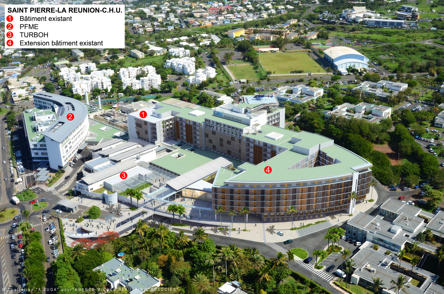 MBA - Michel Beauvais Associés, La Réunion, Hôpital de St Pierre -006